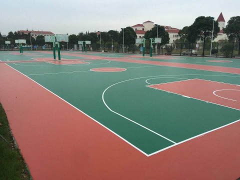 下关丙烯酸篮球场