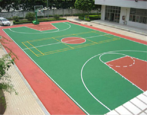 奉化市硅PU篮球场