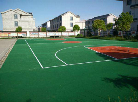 建湖塑胶篮球场